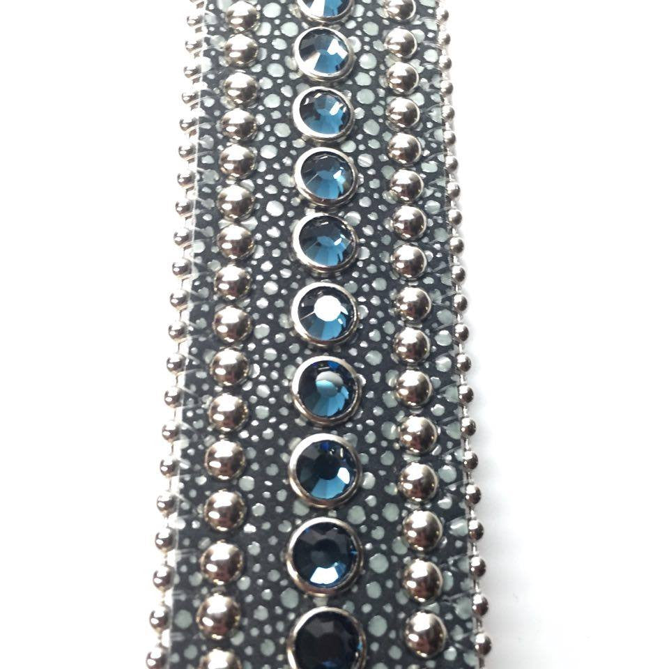b.b. Simon Ocean Stingray Crystal Belt - Dudes Boutique