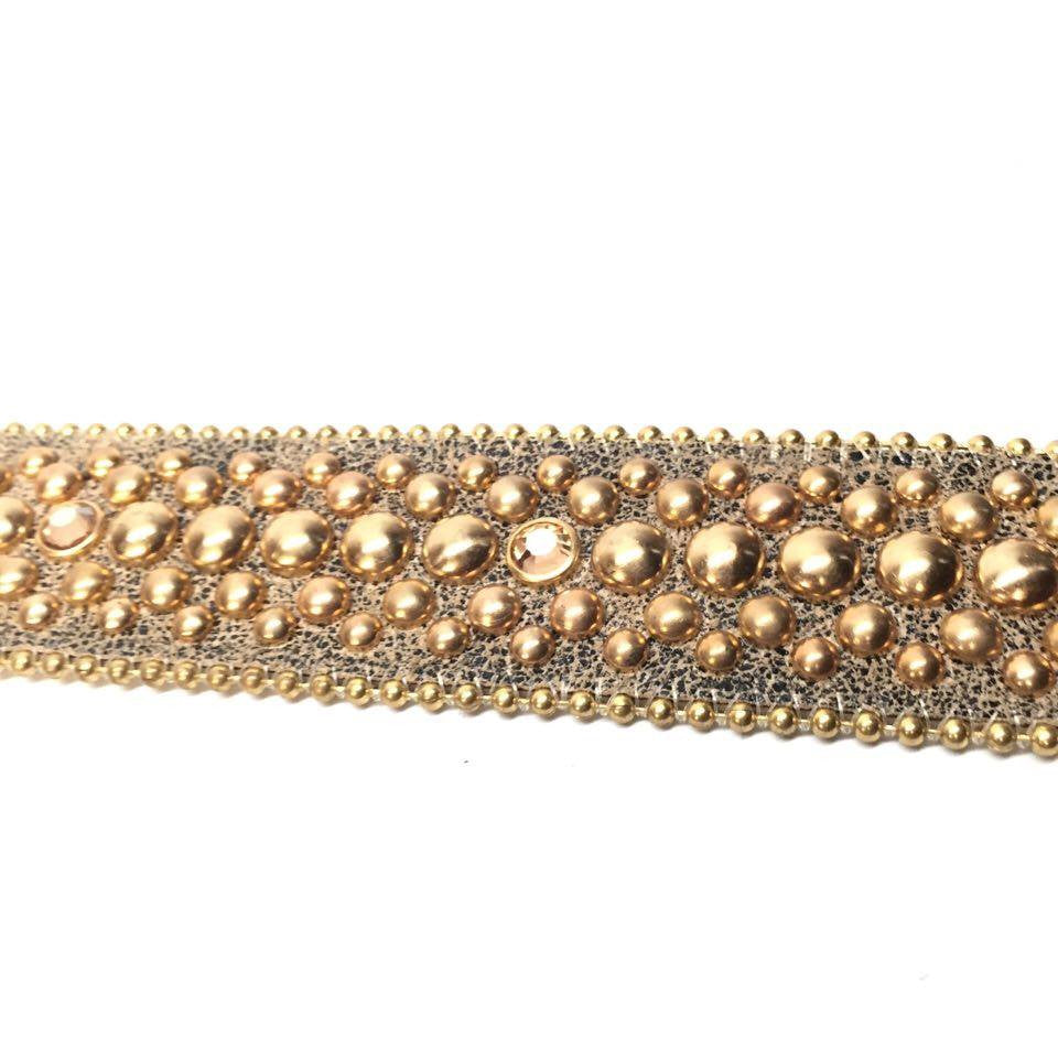 b.b. Simon Suede Skull Crystal Belt - Dudes Boutique