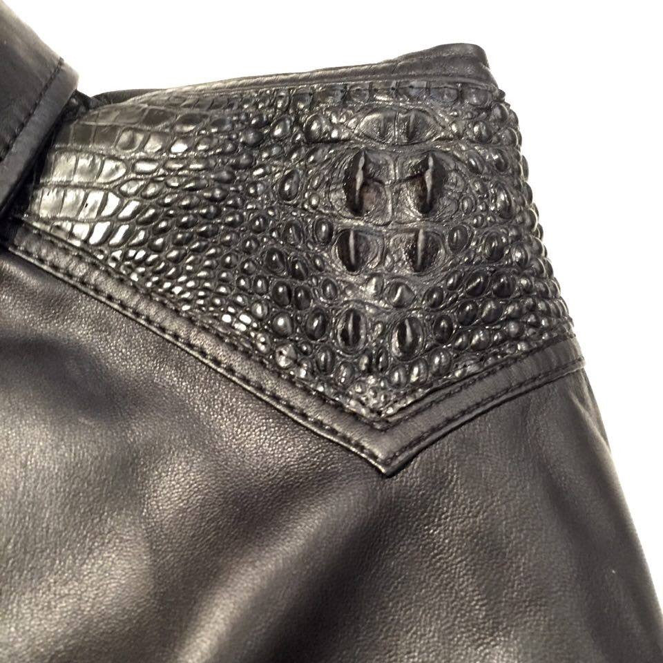 G-Gator - Alligator/Lambskin Button-Up Shirt - Dudes Boutique