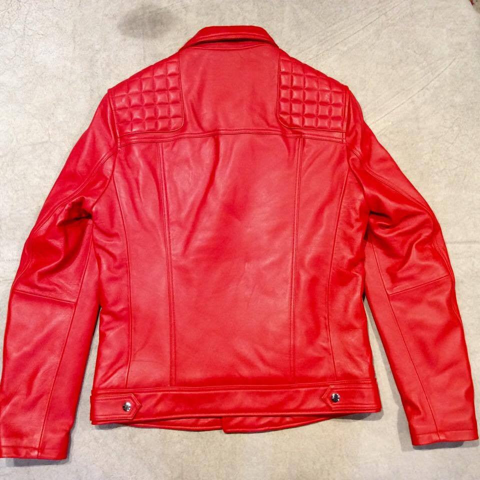 Mason & Cooper Red Astor Biker Jacket - Dudes Boutique