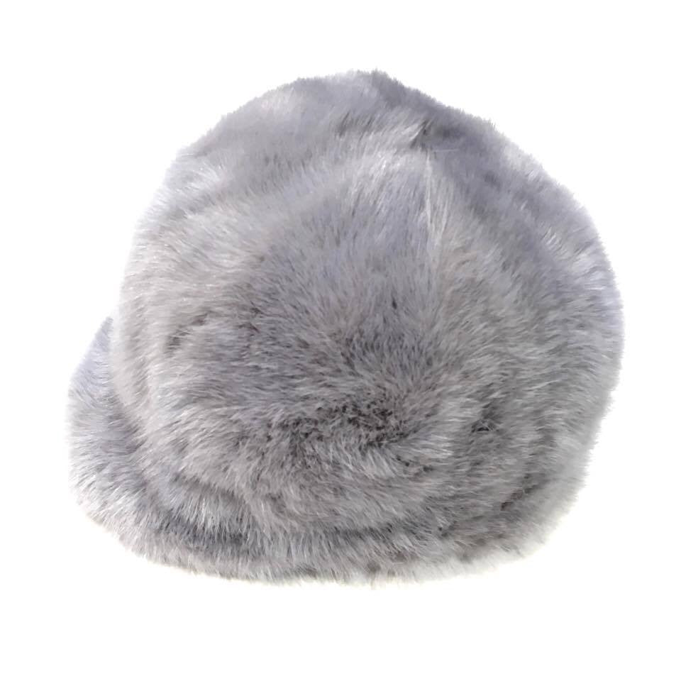 Light Grey Mink Fur Riding Hat - Dudes Boutique