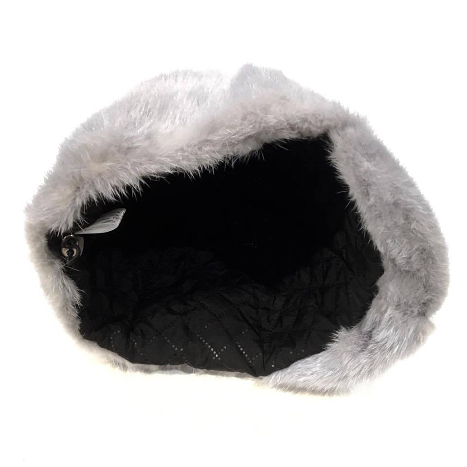 Light Grey Mink Fur Riding Hat - Dudes Boutique