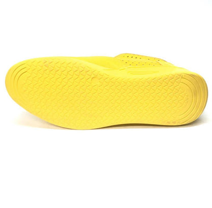Mauri M770 Yellow Crocodile Perforated Nappa  Leather Sneakers - Dudes Boutique