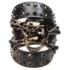 b.b. Simon "Lizard Black Skull" Crystal Belt - Dudes Boutique