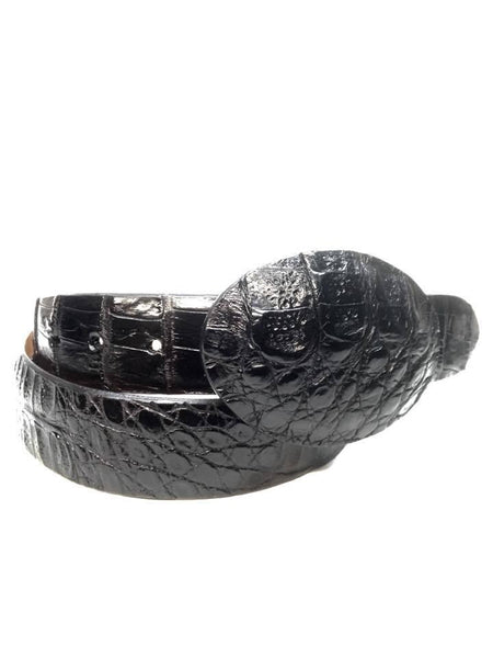 Safari  Black Crocodile Belt - Dudes Boutique