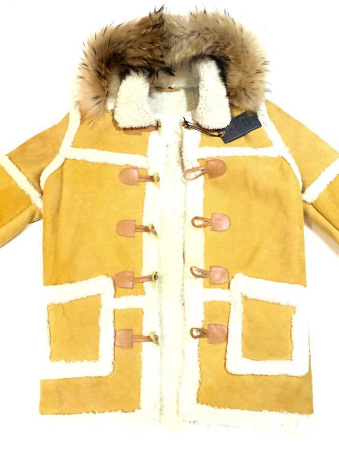 Jakewood Duffle Shearling Coat with Mink Hood - Dudes Boutique