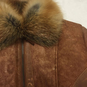 Jakewood Tobacco Red Fox Collar Shearling - Dudes Boutique