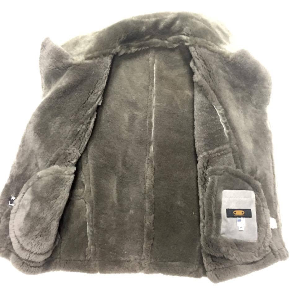 Jakewood Grey Suede Shearling Vest - Dudes Boutique