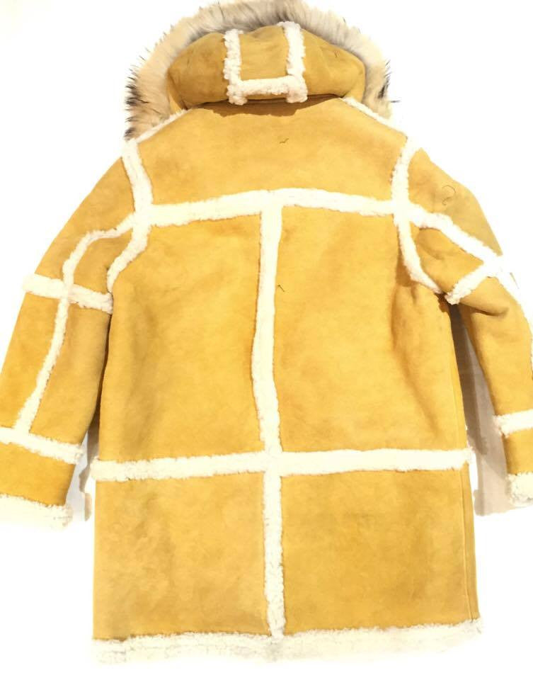 Jakewood Duffle Shearling Coat with Mink Hood - Dudes Boutique