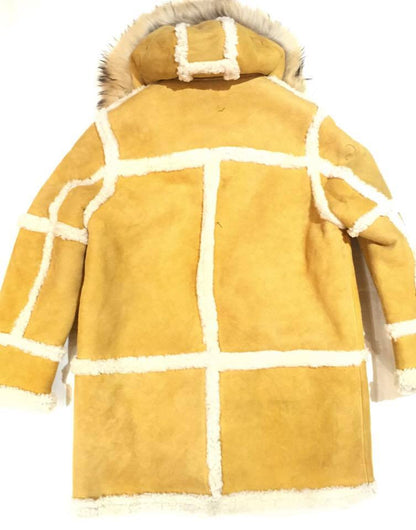Jakewood Duffle Shearling Coat with Mink Hood - Dudes Boutique