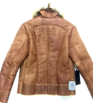 Jakewood Tobacco Red Fox Collar Shearling - Dudes Boutique