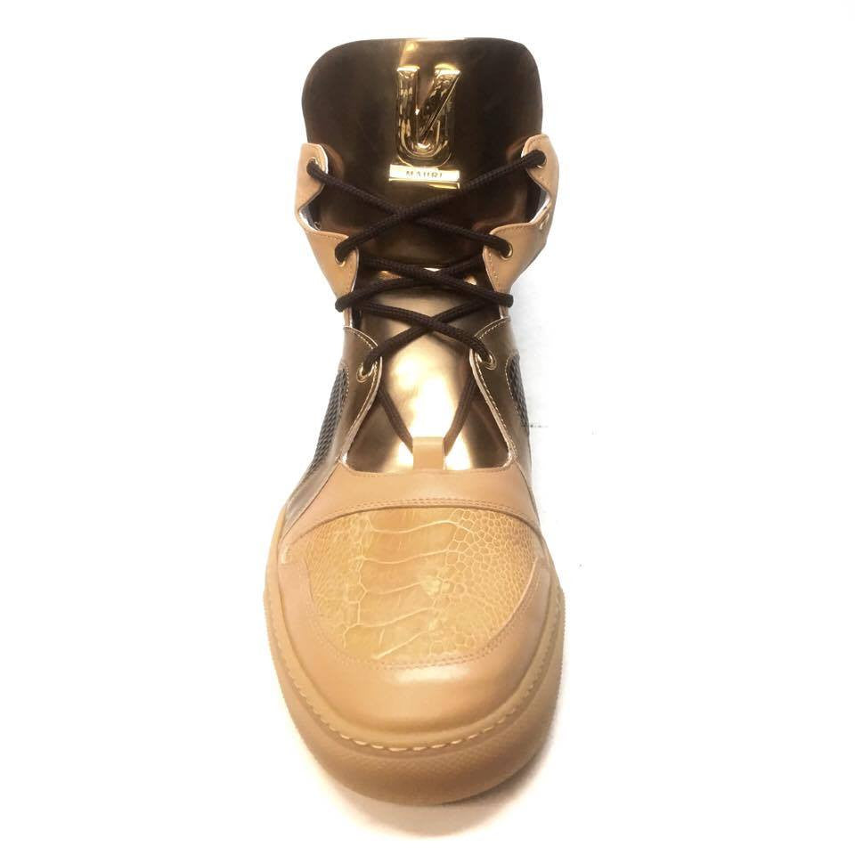 Mauri 6113/2 Men`s Ostrich/Calf Sneakers - Dudes Boutique