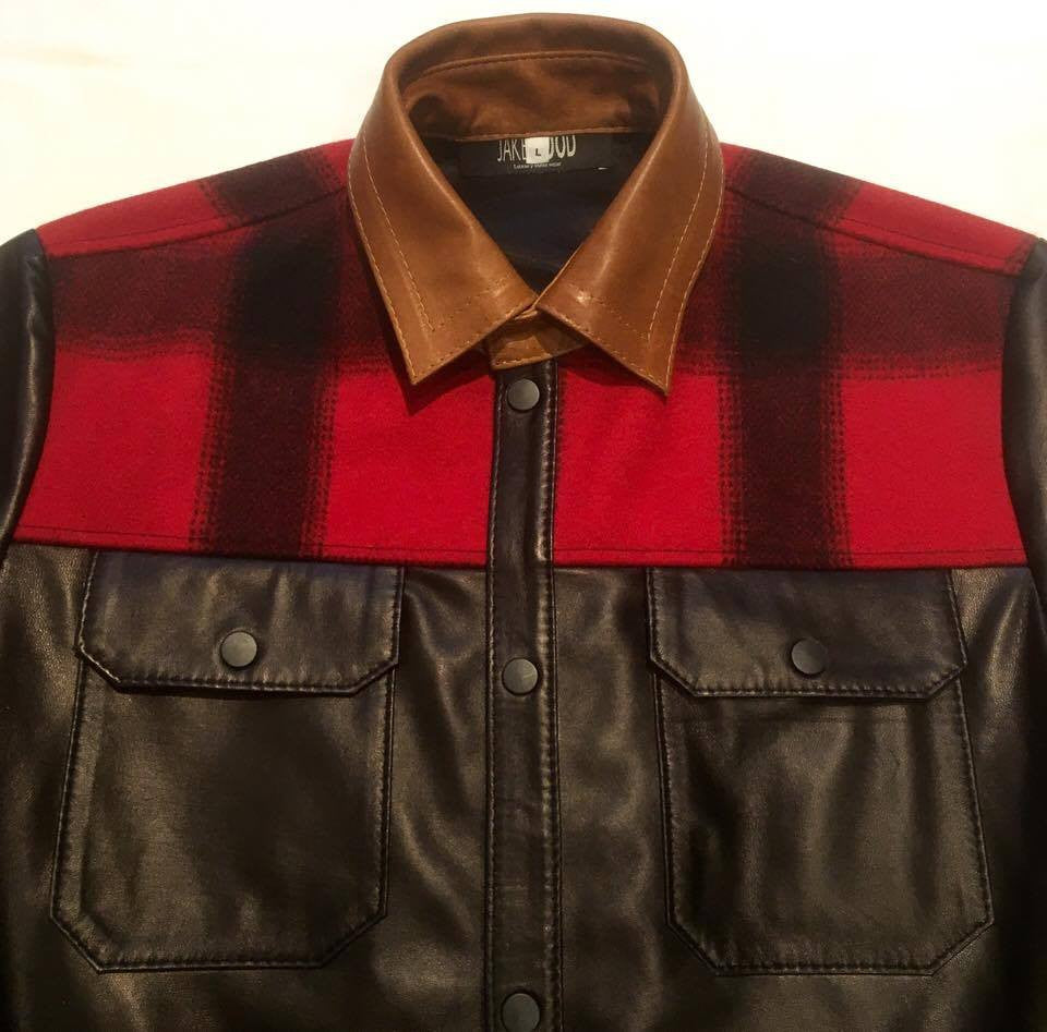 G-Gator Plaid Leather Shirt 25 - Dudes Boutique