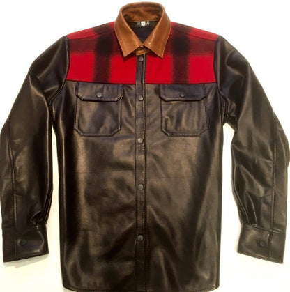 G-Gator Plaid Leather Shirt 25 - Dudes Boutique