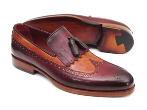 Paul Parkman Kiltie Tassel Loafer Tobacco & Bordeaux - Dudes Boutique