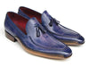 Paul Parkman Men's Blue Side Handsewn Tassel Loafer - Dudes Boutique