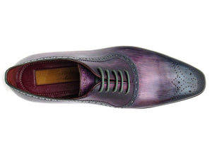 Paul Parkman Men's Purple & Navy Medallion Toe Oxfords - Dudes Boutique