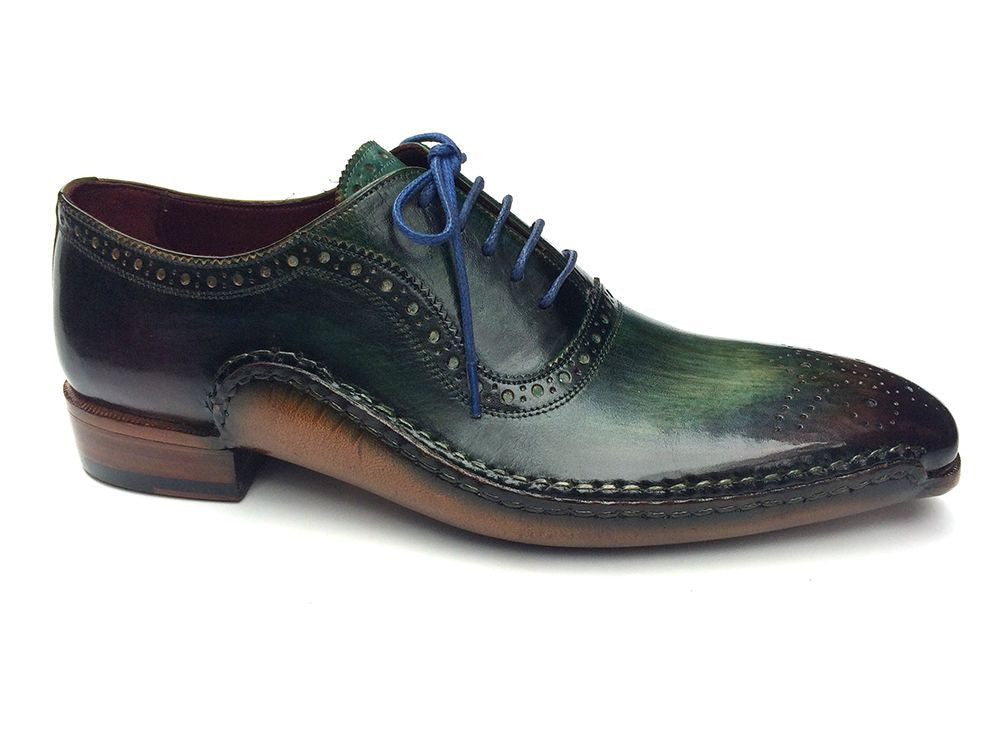 Paul Parkman Green & Purple Handmade Oxfords - Dudes Boutique