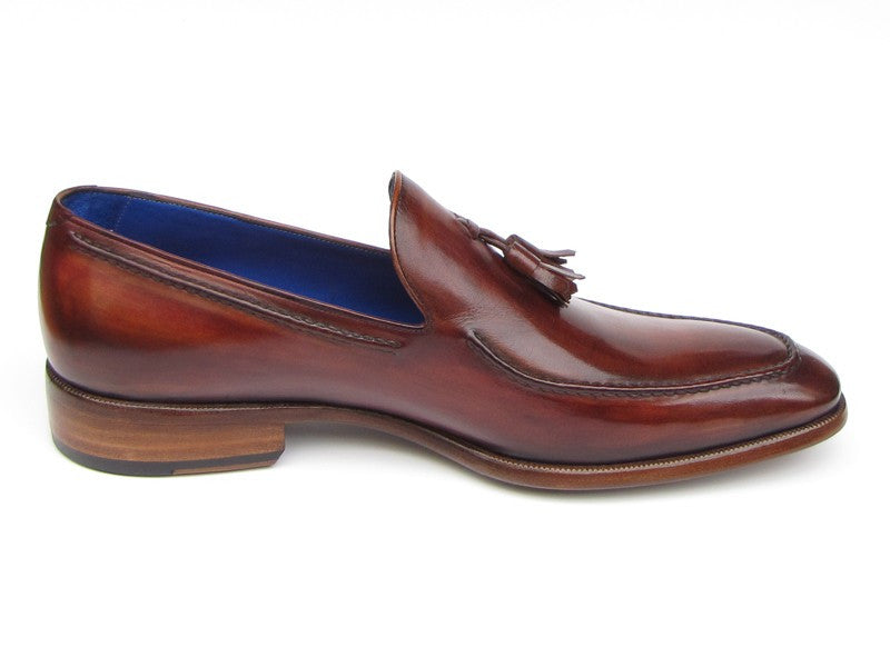 Paul Parkman Brown Leather Upper And Leather Sole Tassel Loafer - Dudes Boutique