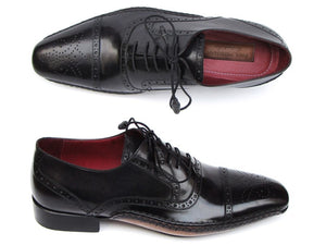 Paul Parkman Captoe Oxfords Black Shoes - Dudes Boutique