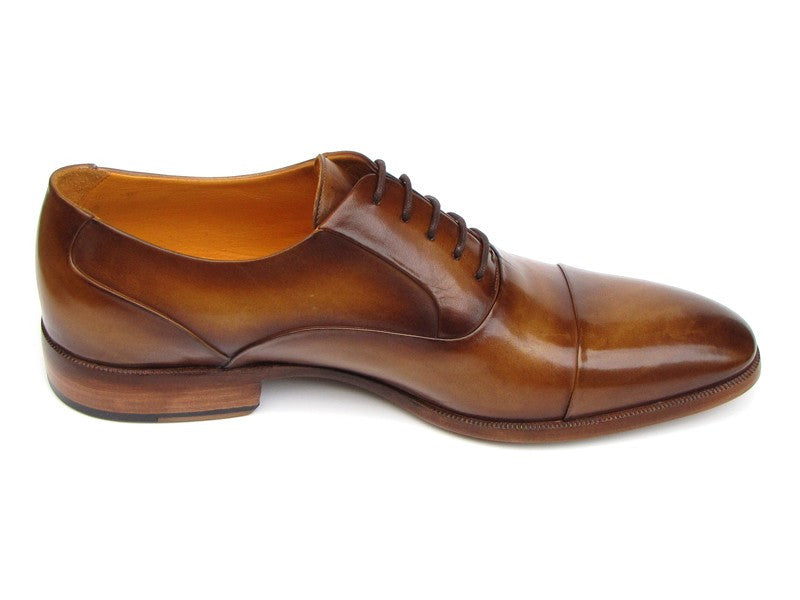 Paul Parkman Men's Captoe Oxfords Brown Leather - Dudes Boutique