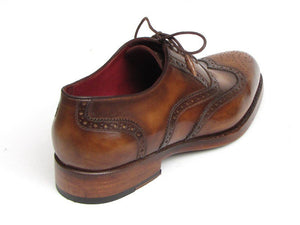 Paul Parkman Wingtip Goodyear Welted Tobacco Oxfords - Dudes Boutique