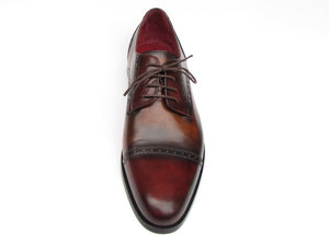 Paul Parkman Men's Bordeaux / Tobacco Derby Shoes Leather Upper And Leather Sole - Dudes Boutique