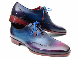 Paul Parkman Men's Blue & Purple Wingtip Oxfords - Dudes Boutique