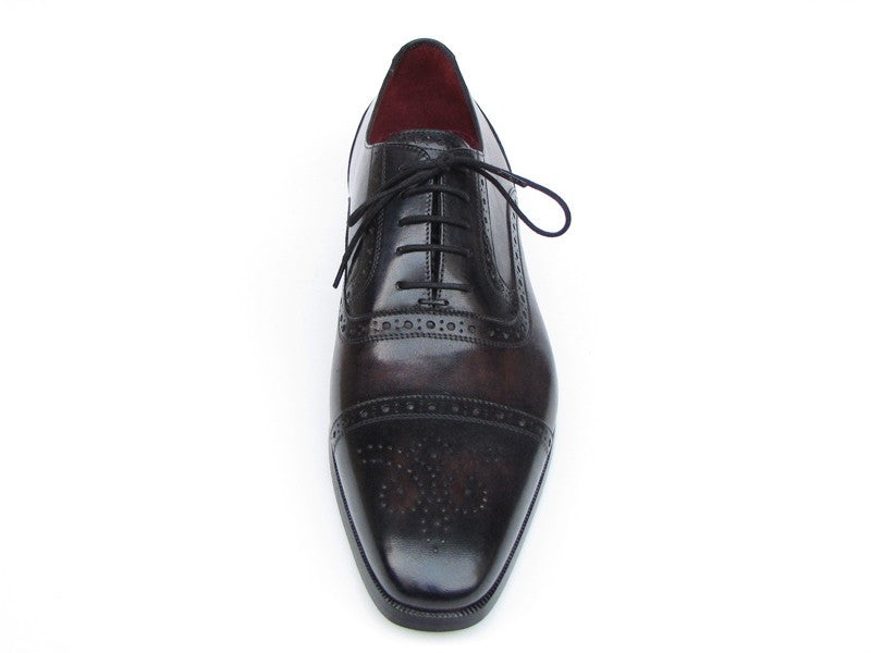 Paul Parkman Captoe Bronze & Black Oxfords - Dudes Boutique