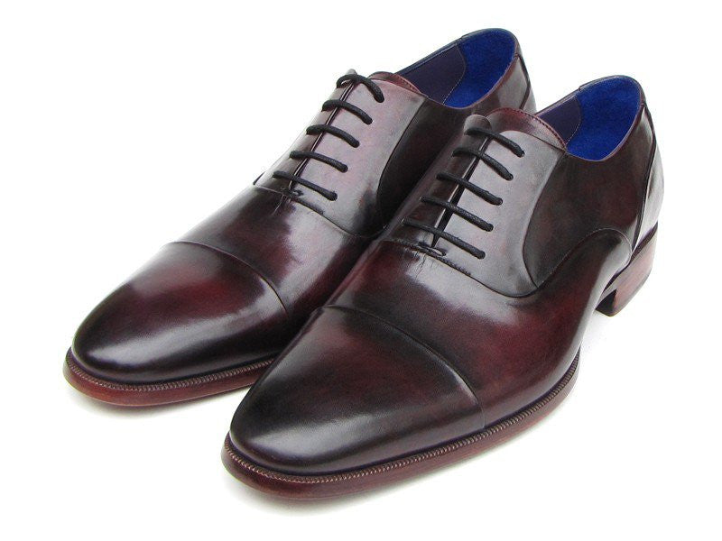 Paul Parkman Captoe Oxfords Black Purple Shoes - Dudes Boutique