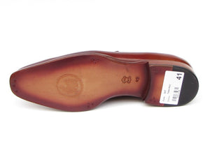 Paul Parkman Tobacco & Bordeaux Hand Painted Penny Loafer - Dudes Boutique