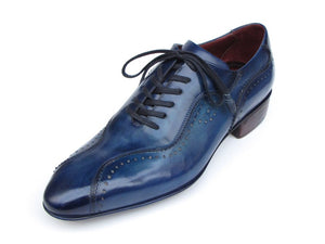 Paul Parkman Handmade Lace-Up Casual Blue Shoes - Dudes Boutique