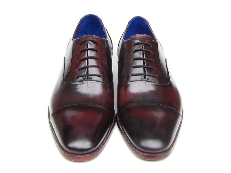 Paul Parkman Captoe Oxfords Black Purple Shoes - Dudes Boutique