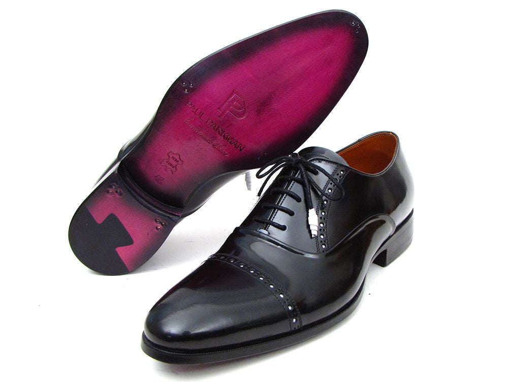 Paul Parkman Men's Captoe Oxfords Black Dress Shoes - Dudes Boutique