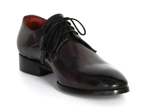 Paul Parkman Men's Anthracite Black Derby Shoes - Dudes Boutique