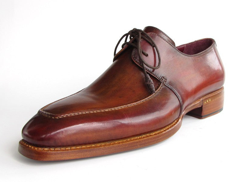 Paul Parkman Brown Goodyear Welted Square Toe Apron Derby Shoes - Dudes Boutique