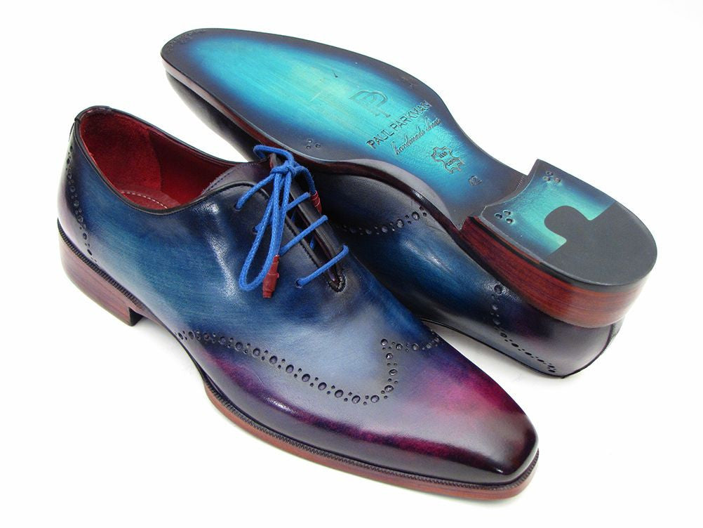 Paul Parkman Men's Blue & Purple Wingtip Oxfords - Dudes Boutique