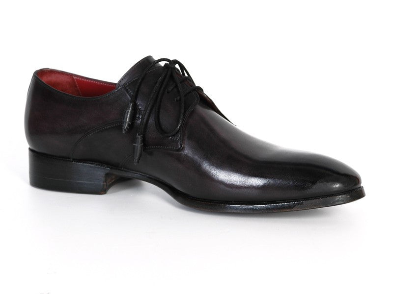 Paul Parkman Men's Anthracite Black Derby Shoes - Dudes Boutique