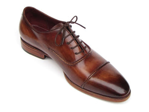 Paul Parkman Captoe Brown Hand Painted Oxfords - Dudes Boutique