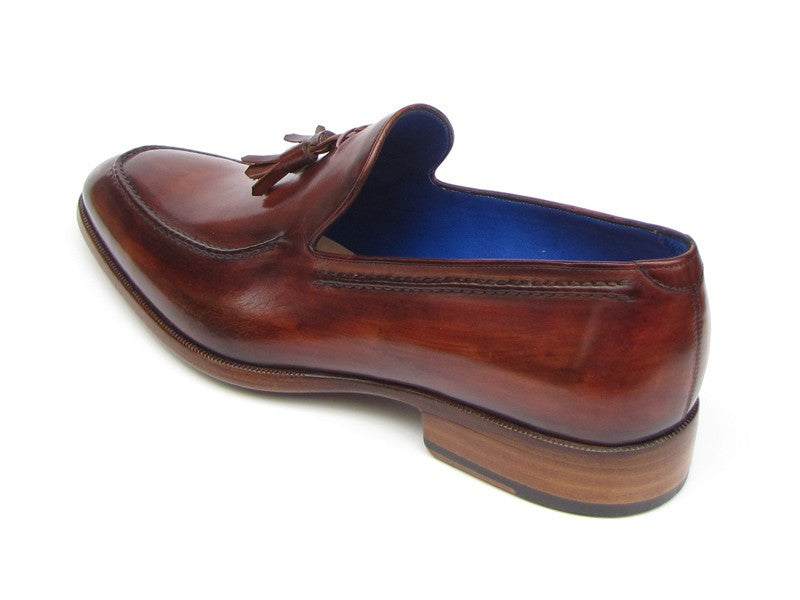 Paul Parkman Brown Leather Upper And Leather Sole Tassel Loafer - Dudes Boutique