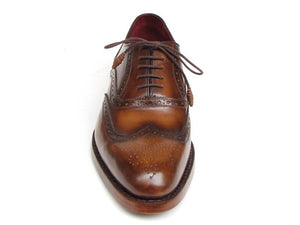 Paul Parkman Wingtip Goodyear Welted Tobacco Oxfords - Dudes Boutique