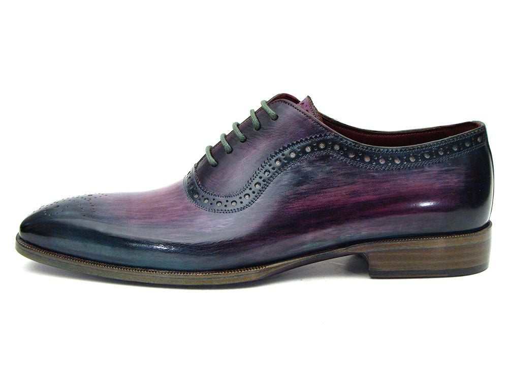 Paul Parkman Men's Purple & Navy Medallion Toe Oxfords - Dudes Boutique