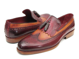 Paul Parkman Kiltie Tassel Loafer Tobacco & Bordeaux - Dudes Boutique