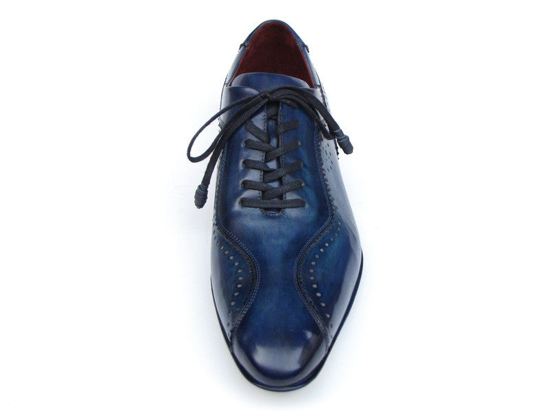Paul Parkman Handmade Lace-Up Casual Blue Shoes - Dudes Boutique