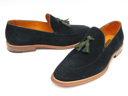 Paul Parkman Men's Tassel Loafer Suede Shoes [ Tobacco , Green, Or Brown ] - Dudes Boutique