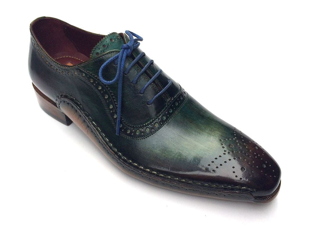 Paul Parkman Green & Purple Handmade Oxfords - Dudes Boutique