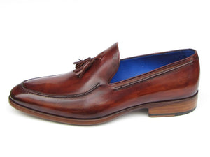 Paul Parkman Brown Leather Upper And Leather Sole Tassel Loafer - Dudes Boutique