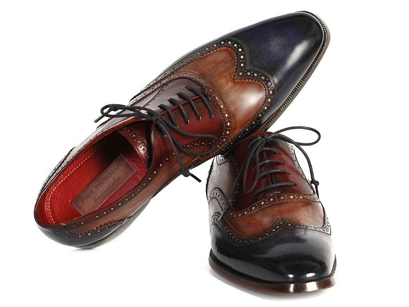 Paul Parkman Men's Three Tone Wingtip Oxfords - Dudes Boutique