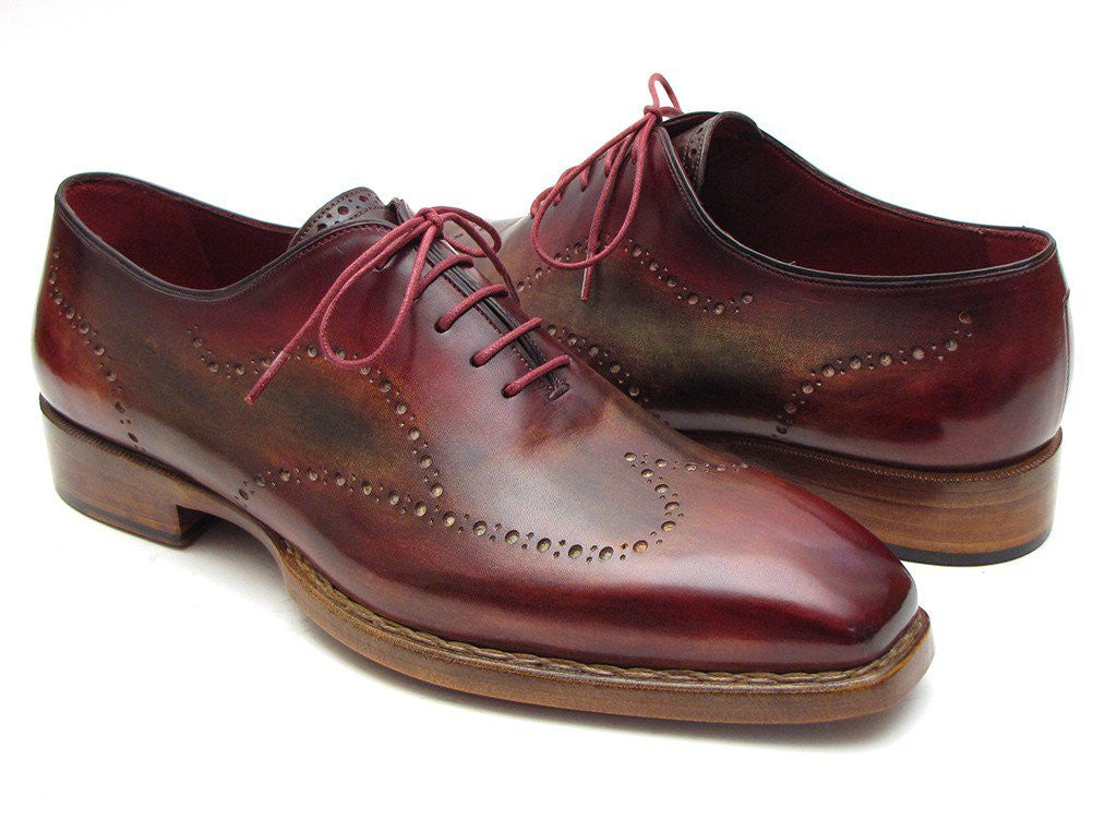 Paul Parkman Bordeaux & Camel Wingtip Oxford Good Year Welted - Dudes Boutique