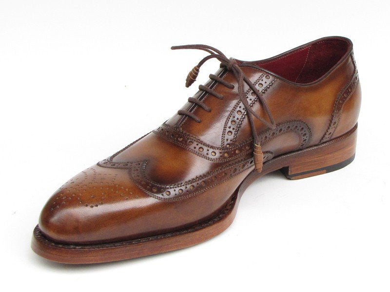 Paul Parkman Wingtip Goodyear Welted Tobacco Oxfords - Dudes Boutique